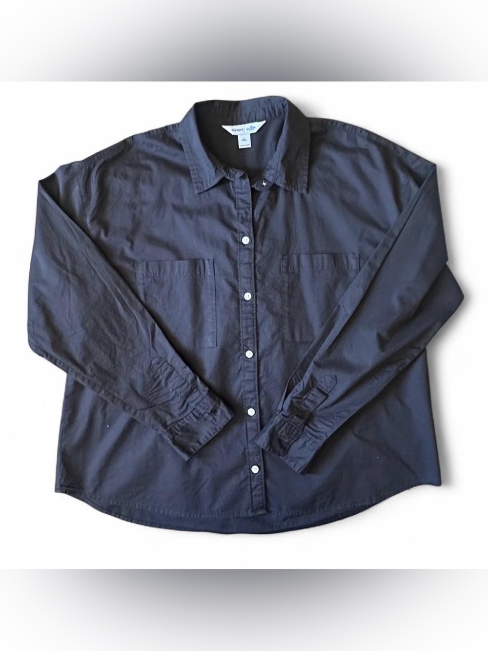 Old Navy Dark Gray Long-Sleeve Button-Down Shirt